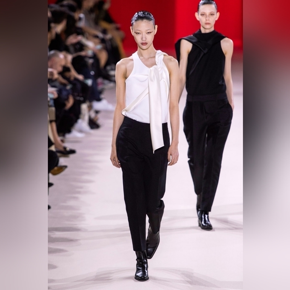 Haider Ackermann Runway White Coronus Drape Top size 8(40) BNWT